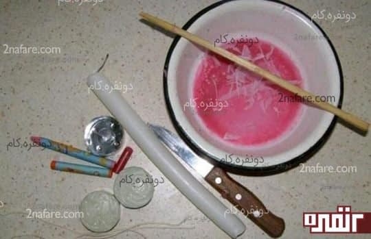 وسایل مورد نیاز برای ساخت شمع گل رز