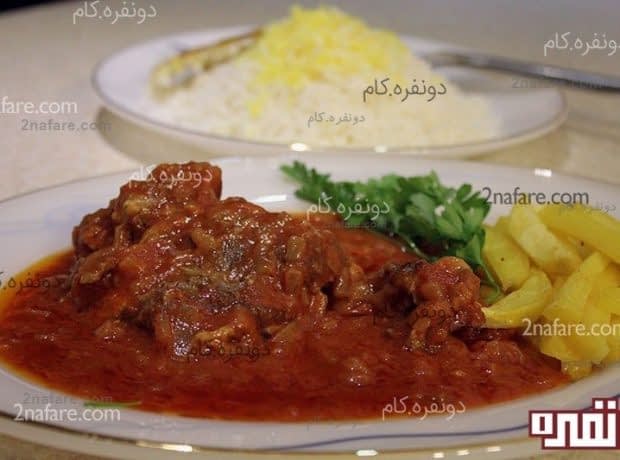 طرز تهیه خوراک گوشت مجلسی مرحله به مرحله روش تهیه خوراک گوشت