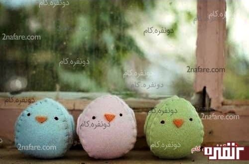 ساخت عروسک نمدی گنجشک