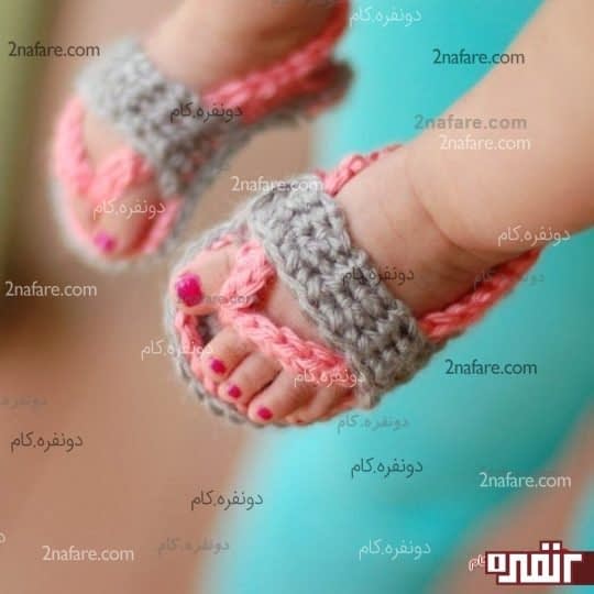 صندل بافتنی بچگونه