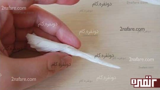 ایجاد چروک روی دستمال کاغذی