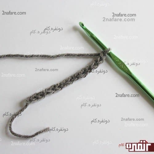آموزش بافت شال گردن قلاب بافی