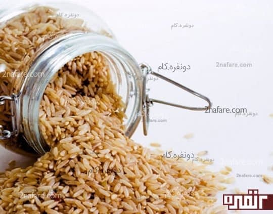 برنج قهوه ای دارای میزان زیادی اسید فیتیک که یک ضد مغذی است میباشد
