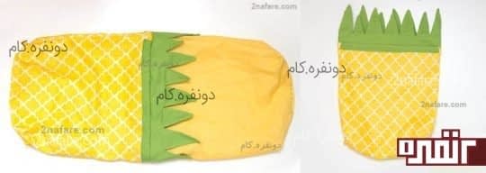 از قسمت دوخته نشده ی آستری کوله پشتی را برگردان کنید