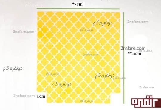برش پارچه ی اصلی و آستری