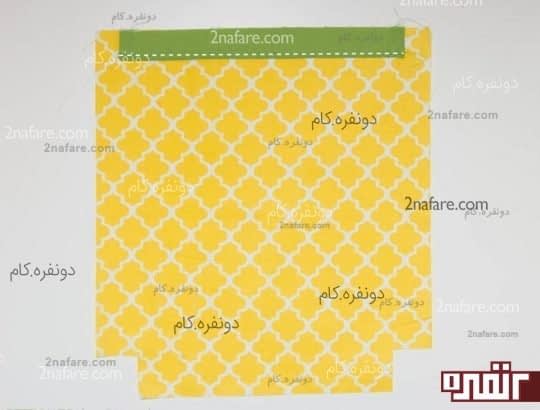 از قسمت نقطه چین لایه هارو بهم بدوزید