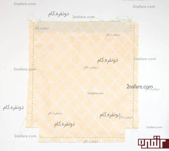 دوختن دو لایه ی اصلی کوله پشتی به هم