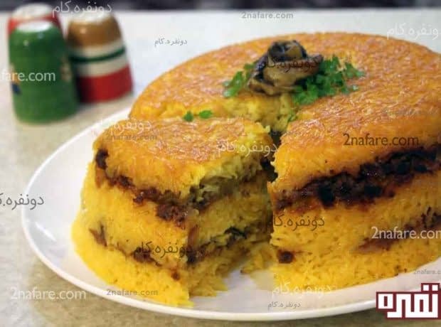 طرز تهیه ته چین گوشت و بادمجان مرحله به مرحله ته چین گوشت و بادمجون
