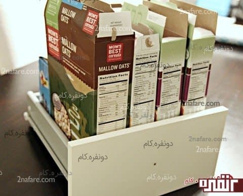 جعبه های مناسب اینکار رو با اندازه کشو پیدا کنید و در کنار هم داخل کشو بچینید.