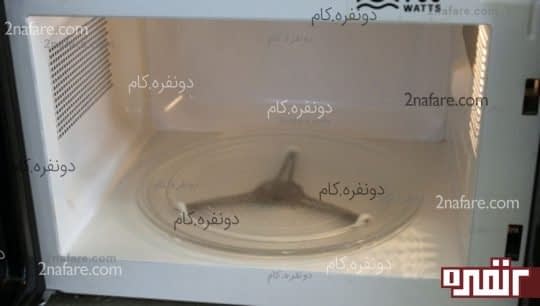سرکه و بخار راه حل تمیزی ماکروفر ، ماکروویو و توسترها