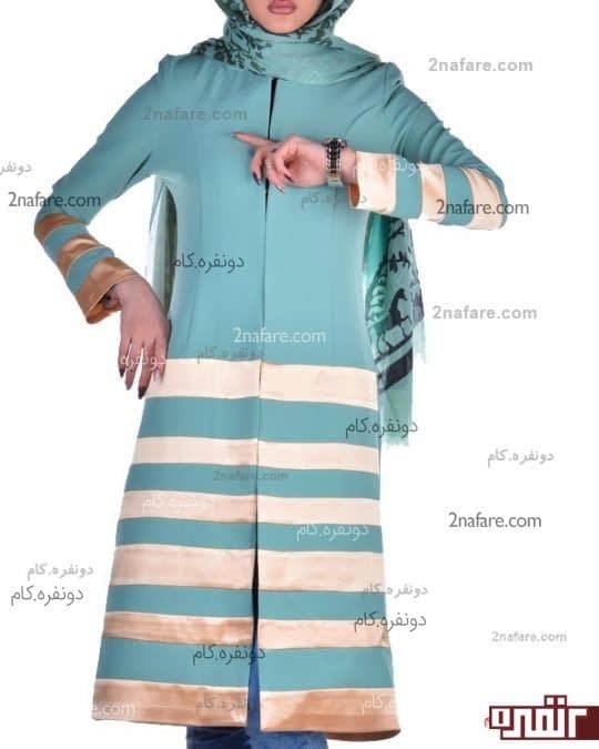 مانتو بهاره با طرح جلو