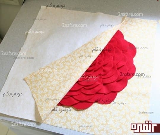 دوخت لایه های پشت کوسن