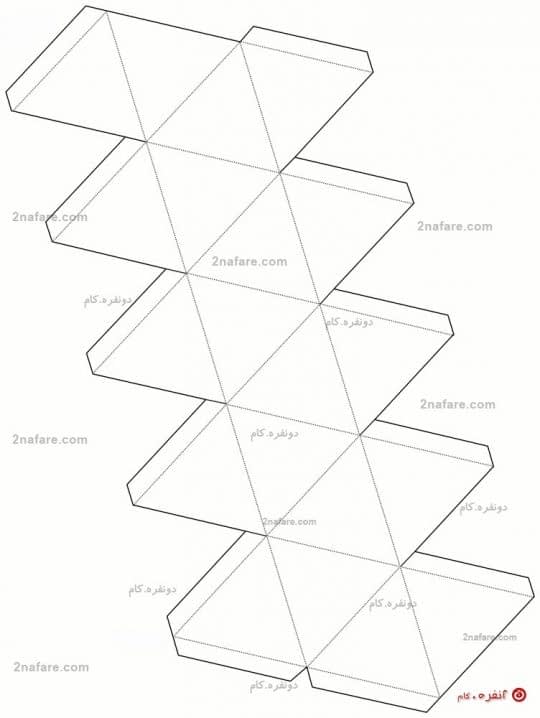 الگوی جعبه کادو هندسی