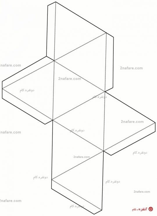 الگوی جعبه ی کادوی هندسی