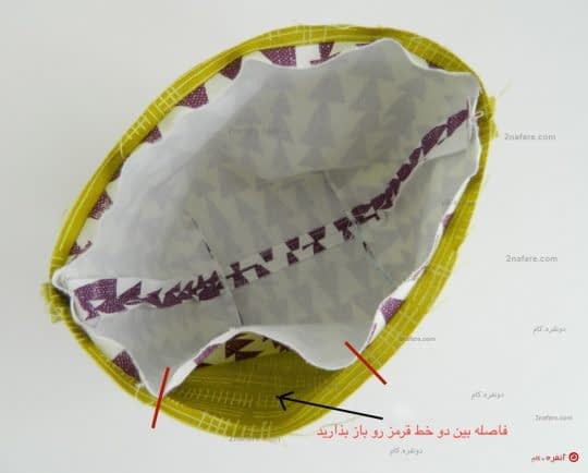 دوخت جا گلدانی