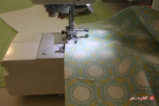 دوخت چین های جلو قبل از پیاده کردن الگو