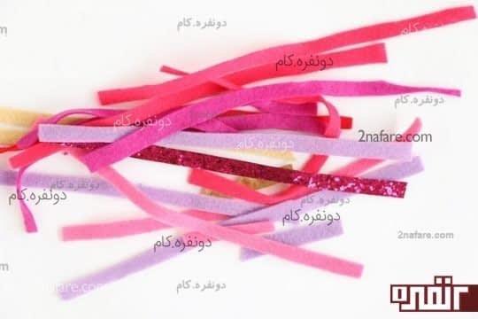 پارچه ها رو به صورت نواری ببرید