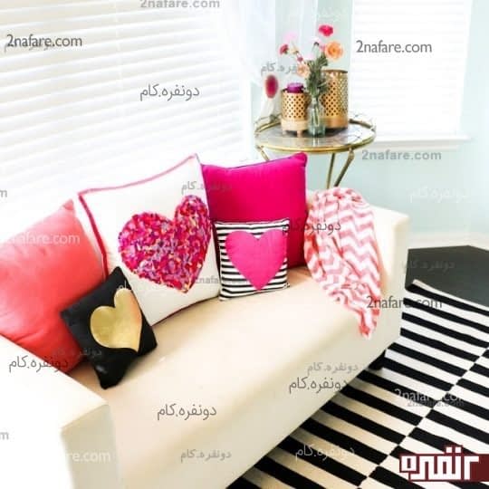 کوسن طرح قلب