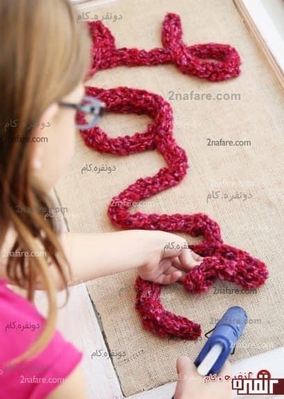 با چسب حرارتی نوار رو روی پارچه بچسبونید