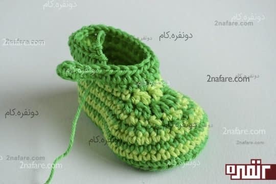 رج نهم همه ی دانه ها رو پایه بلند میبافیم