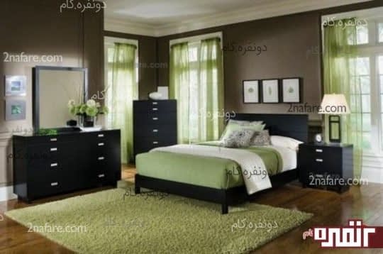 انتخاب رنگ سبز برای اتاق خواب