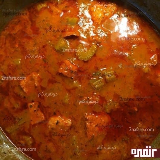 جا افتادن خورشت