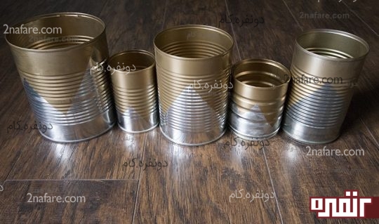رنگ کردن قوطی کنسرو