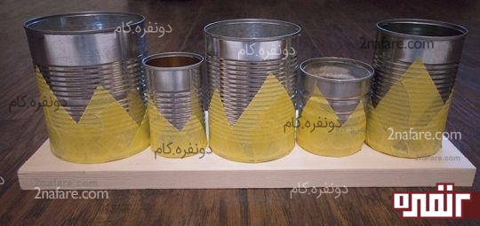 مشخص کردن طرح رنگ با چسب پهن
