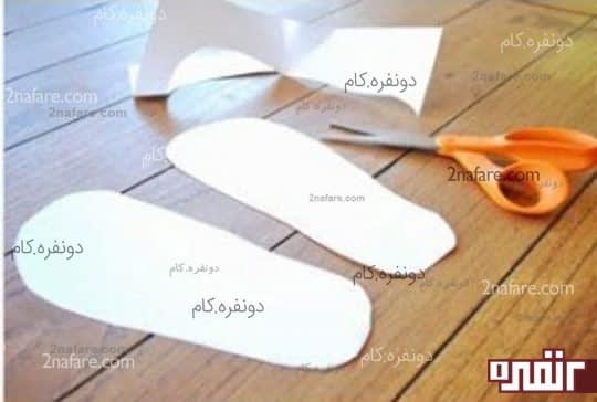 آموزش دوخت جوراب با لباس های بافتنی 11 آماده کردن الگوی جوراب