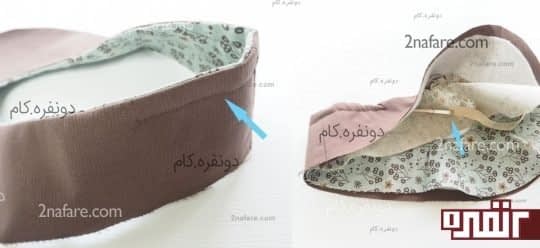 دوختن کش به قسمت پشتی پاپوش