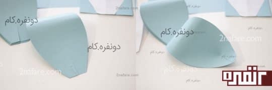 اماده کردن گلبرگ های کاغذی