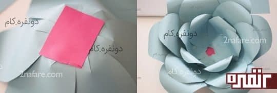 چسباندن گلبرگ های گل