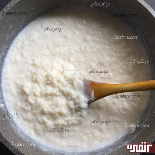 پختن شیر برنج