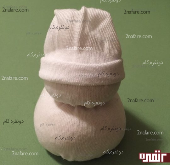 ساخته شدن شکل کلی آدم برفی
