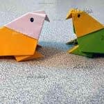 آموزش مرحله به مرحله ساخت پرنده اوریگامی