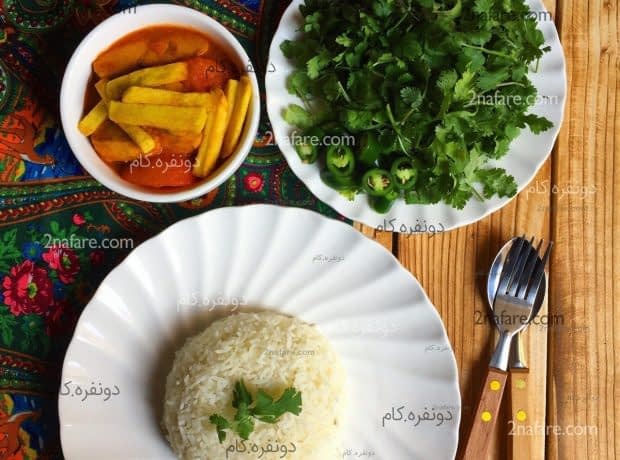 طرز تهیه خورشت مرغ گلپری خورشت مرغ و گلپر
