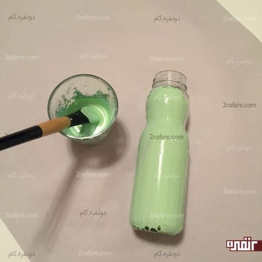 رنگ کردن گلدان