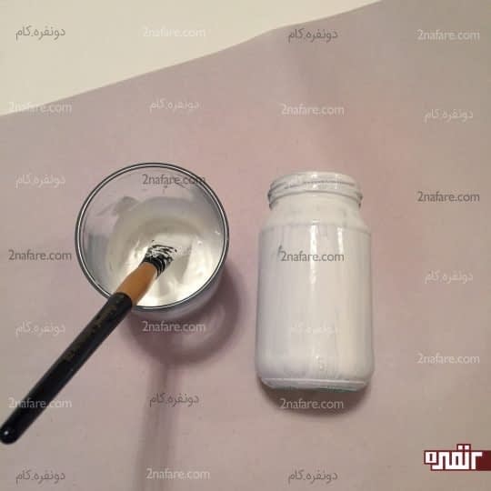 رنگ کردن گلدان ها