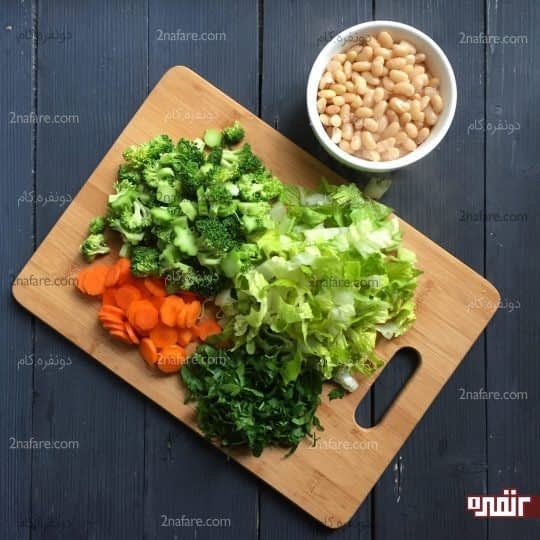 خورد کردن سبزیجات