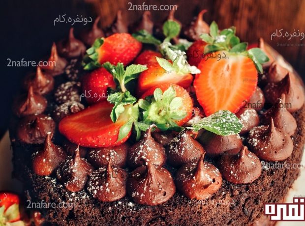 طرز تهیه کیک شکلاتی کره ای کرم کیک شکلاتی