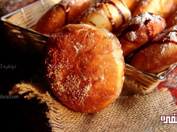 طرز تهیه پیراشکی کرم دار مرحله به مرحله پیراشکی کرم دار