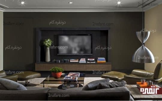 نصب تلویزیون در قابی داخل دیوار