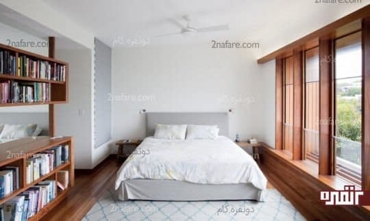 رنگ سفید در کنار دکوراسیون چوبی