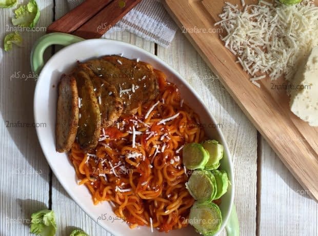 طرز تهیه نودل مرغ و پیاز مرحله به مرحله نودل مرغ و پیاز