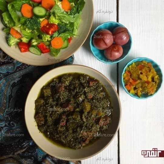 خورشت نعنا جعفری کرفس