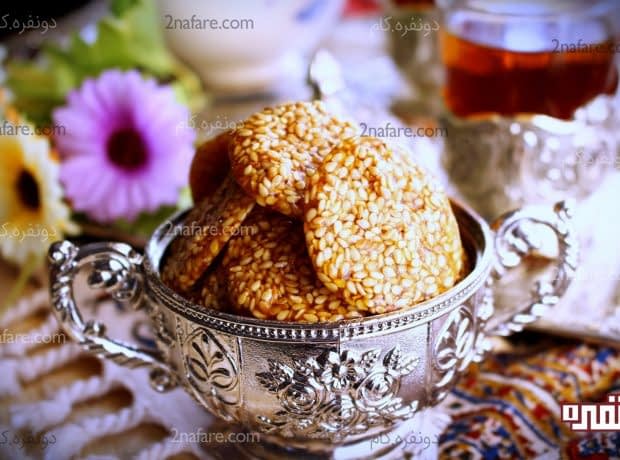 طرز تهیه سوهان عسلی کنجدی مرحله به مرحله سوهان عسلی کنجدی