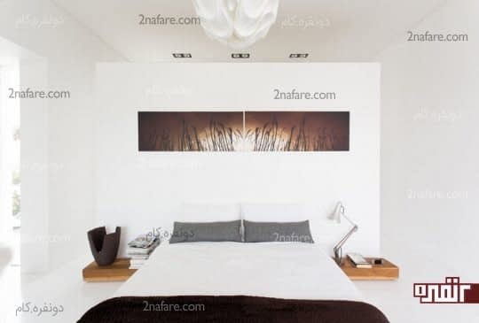 طراحی دیوار پشت تخت خواب