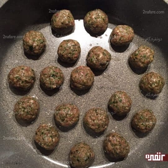 تفت دادن گوشت قلقلی
