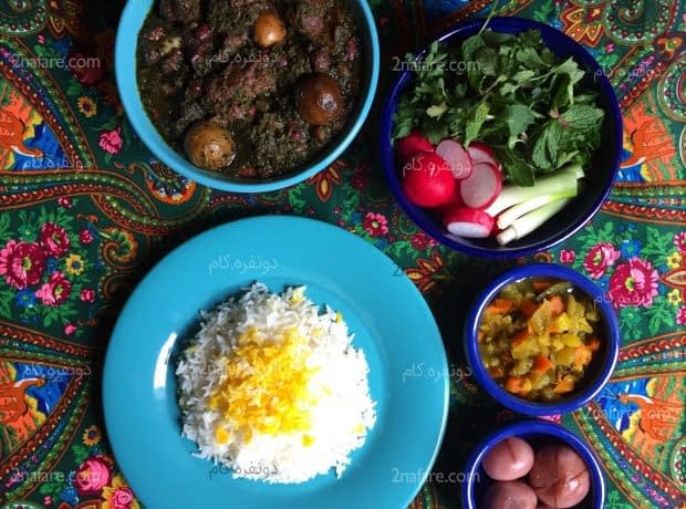 طرز تهیه خورشت قرمه سبزی خوش طعم با نکات جا افتادن قرمه سبزی خوش طعم و جاافتاده