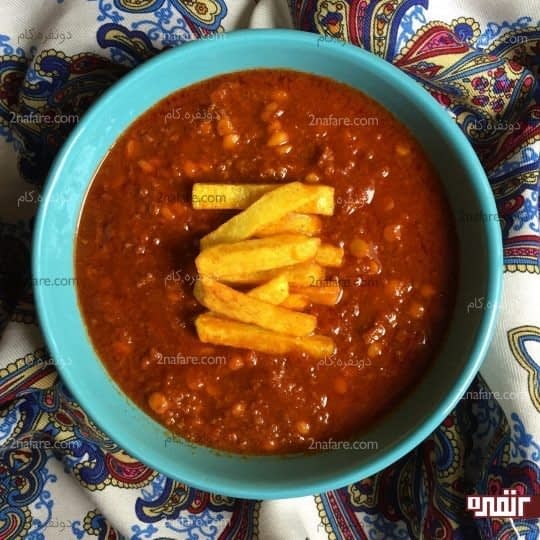 خورشت قیمه با گوشت چرخ کرده